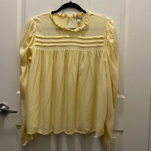 Yellow Blouse Long Sleeve, Spring/Easter Yellow